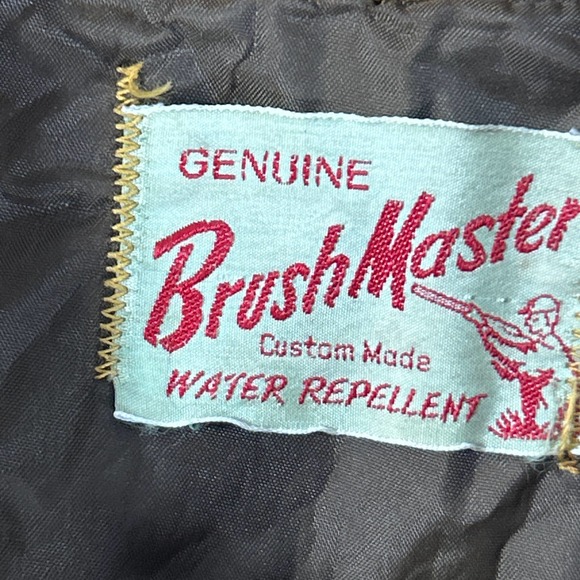Brush Master Duck Hunting Coat Tan Custom Made Water Repelllent Corduroy Collar - Picture 7 of 14